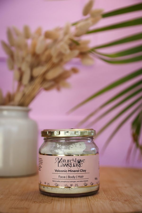 Volcanic Mineral Clay for Facial, Body, and Hair Care